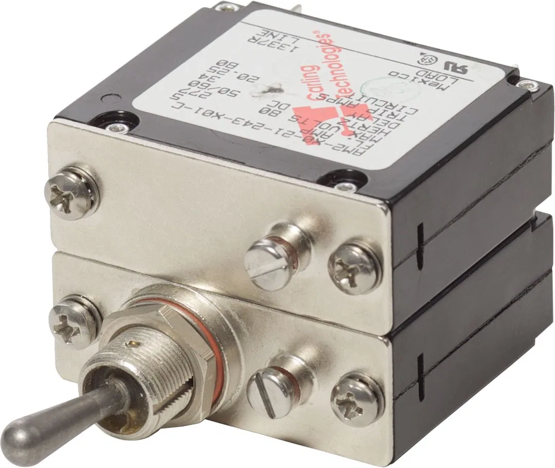 7310-BSS – BLUE SEA Circuit Breaker, 5 Amps DC/ 65 Volts DC/ 277 Volts AC Double Pole Magnetic Hydraulic Type Toggle ...